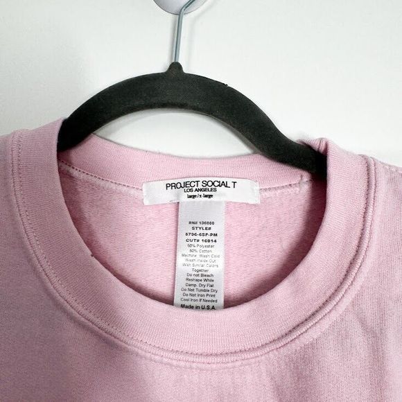 Project Social T Malibu Sweatshirt Womens Oversized Sporty‎ Pullover Sz L/XL NWT - Picture 6 of 10
